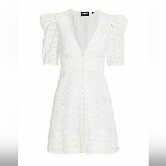 The Kooples | Embroidered Fit-And-Flare Mini Dress - Picture 4 of 16